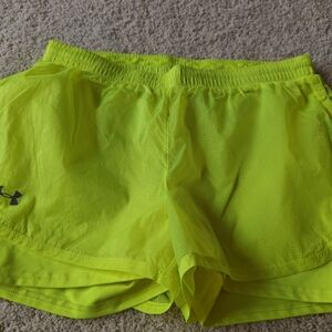 Under Armour Neon Yellow Athletic Shorts